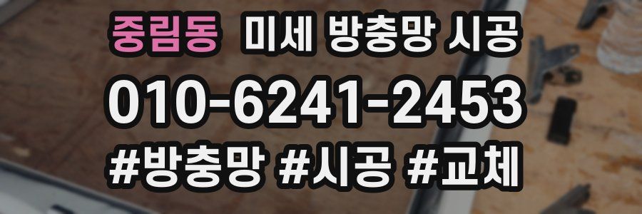중림동 미세 방충망 시공