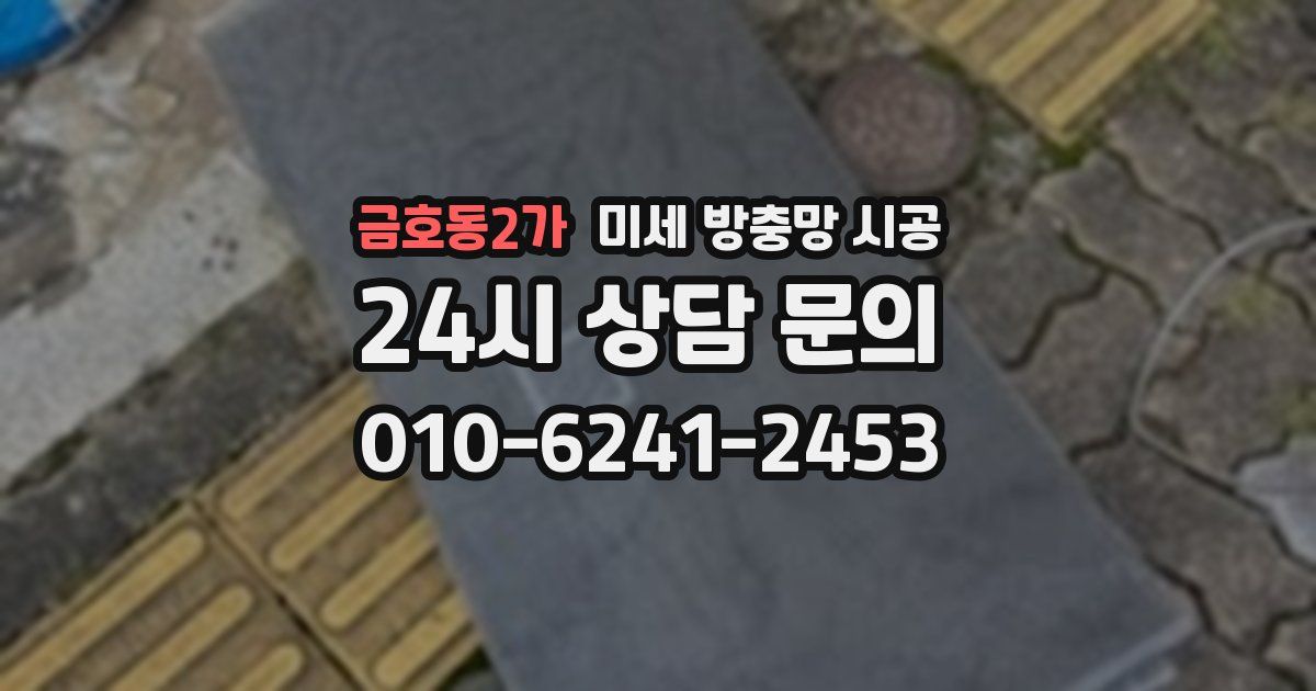 금호동2가 미세 방충망 시공