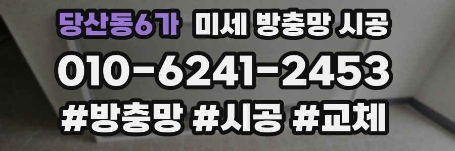 당산동6가 미세 방충망 시공