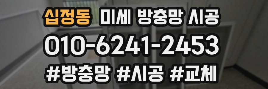 십정동 미세 방충망 시공