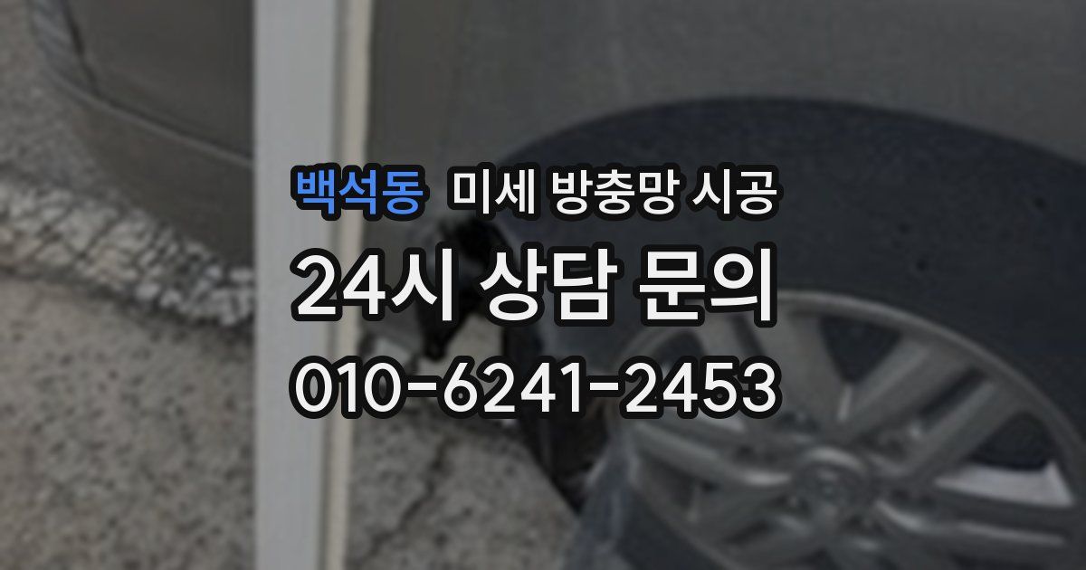 백석동 미세 방충망 시공