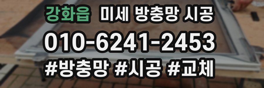 강화읍 미세 방충망 시공