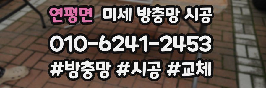 연평면 미세 방충망 시공