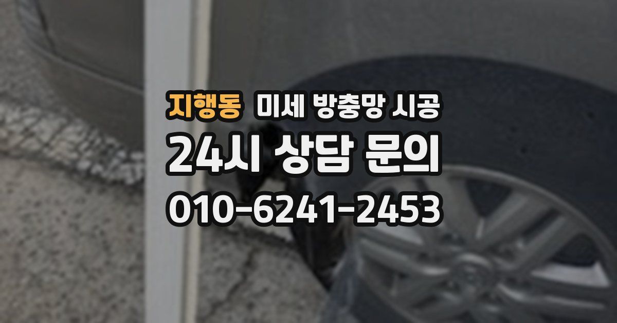 지행동 미세 방충망 시공
