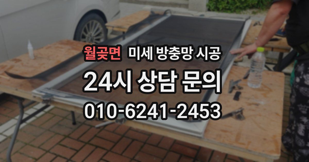 월곶면 미세 방충망 시공