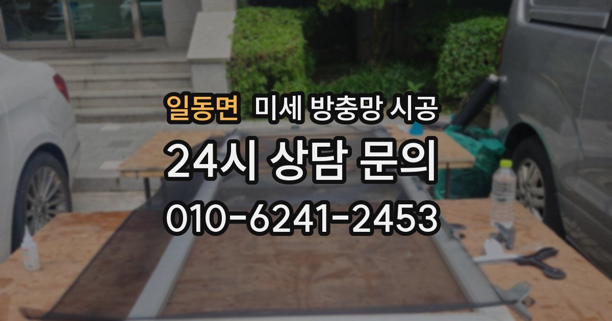일동면 미세 방충망 시공
