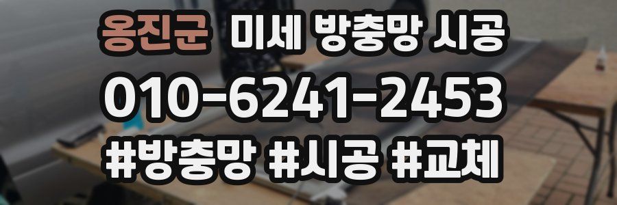옹진군 미세 방충망 시공