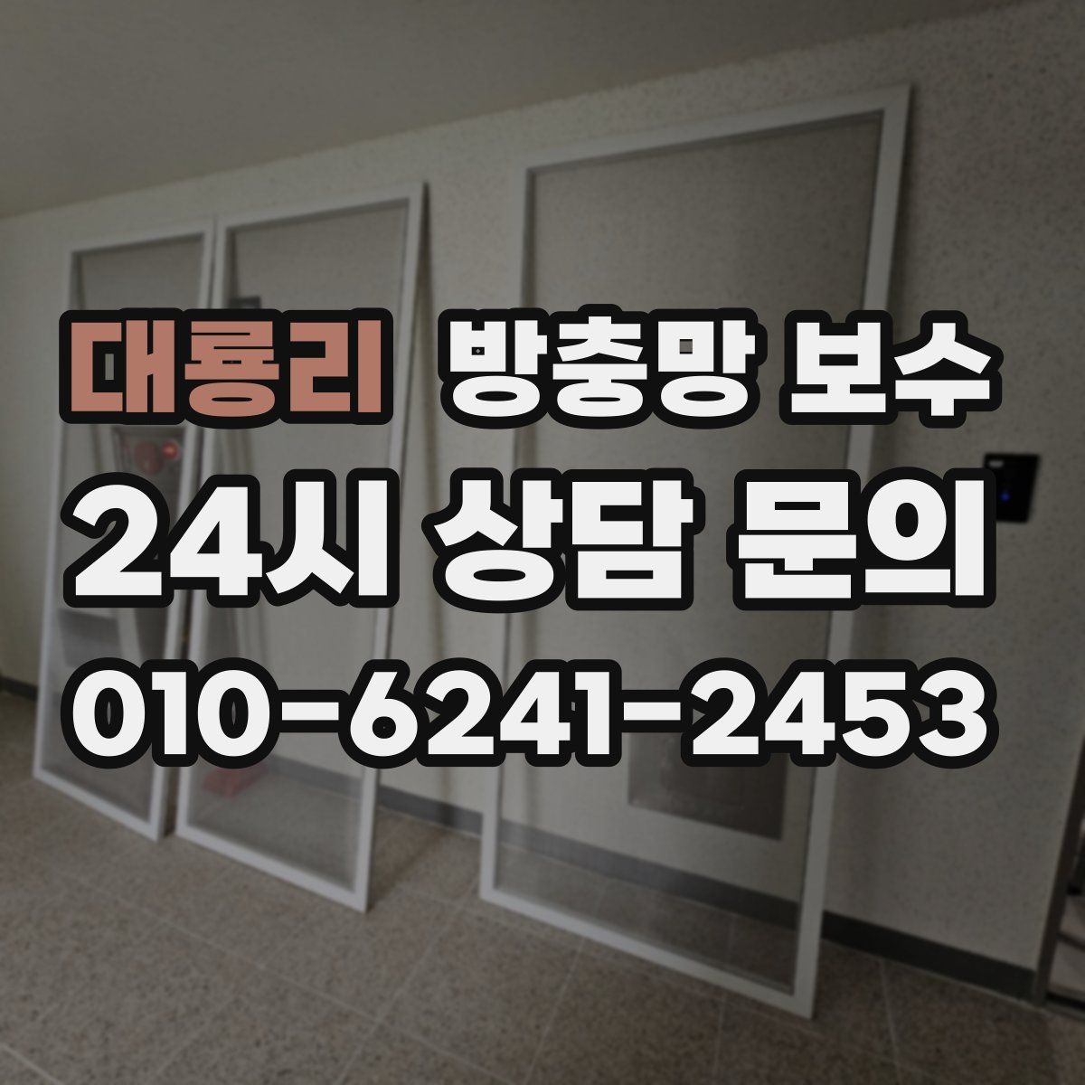 대룡리 방충망 보수