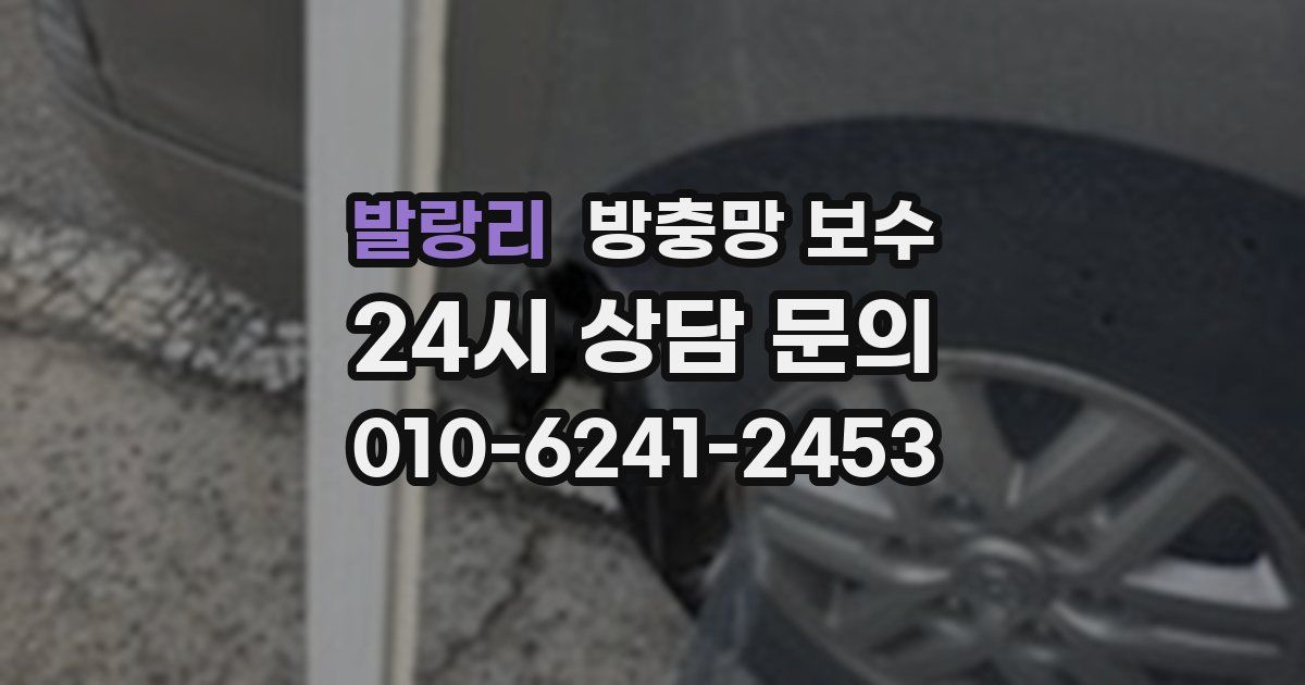 발랑리 방충망 보수