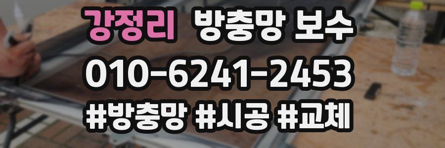 강정리 방충망 보수