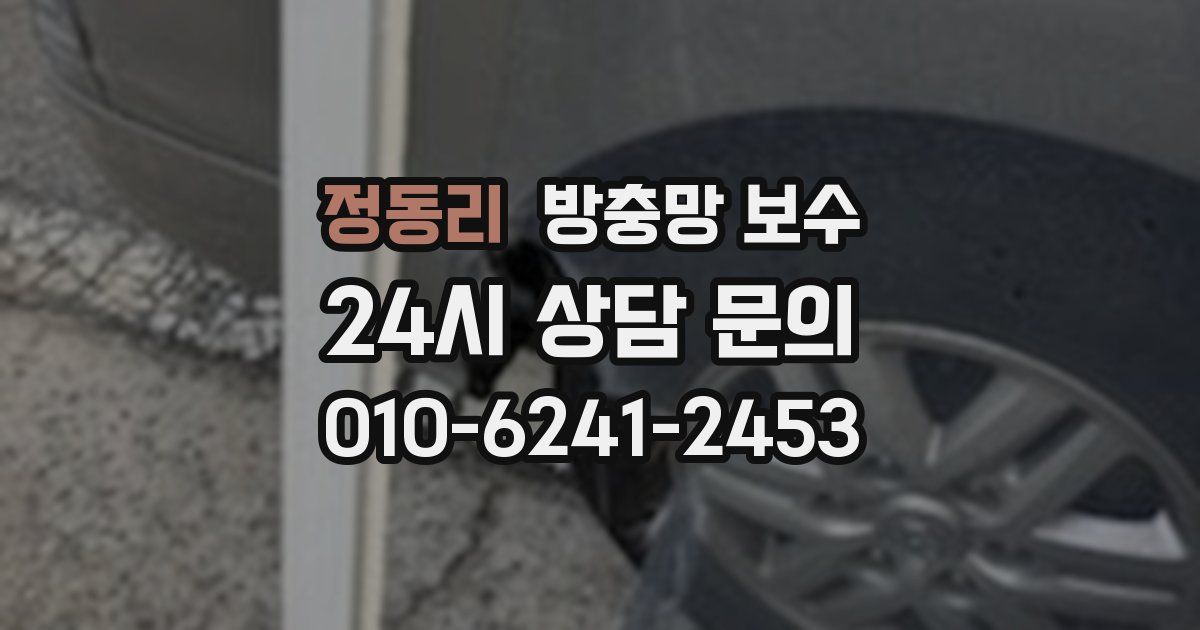 정동리 방충망 보수