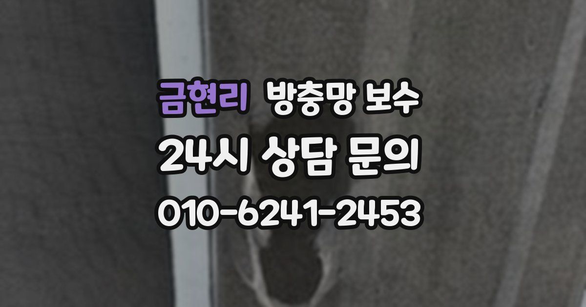 금현리 방충망 보수