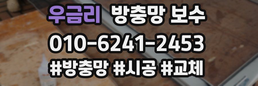 우금리 방충망 보수