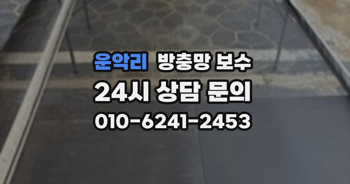 운악리 방충망 보수
