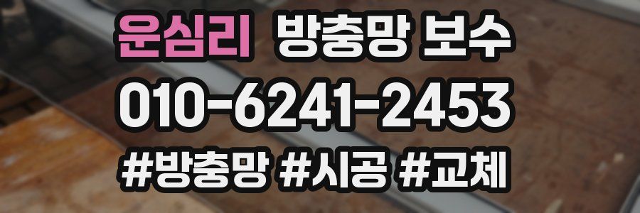 운심리 방충망 보수