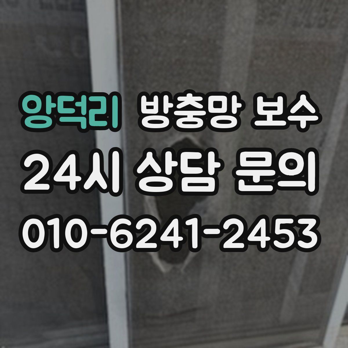 앙덕리 방충망 보수