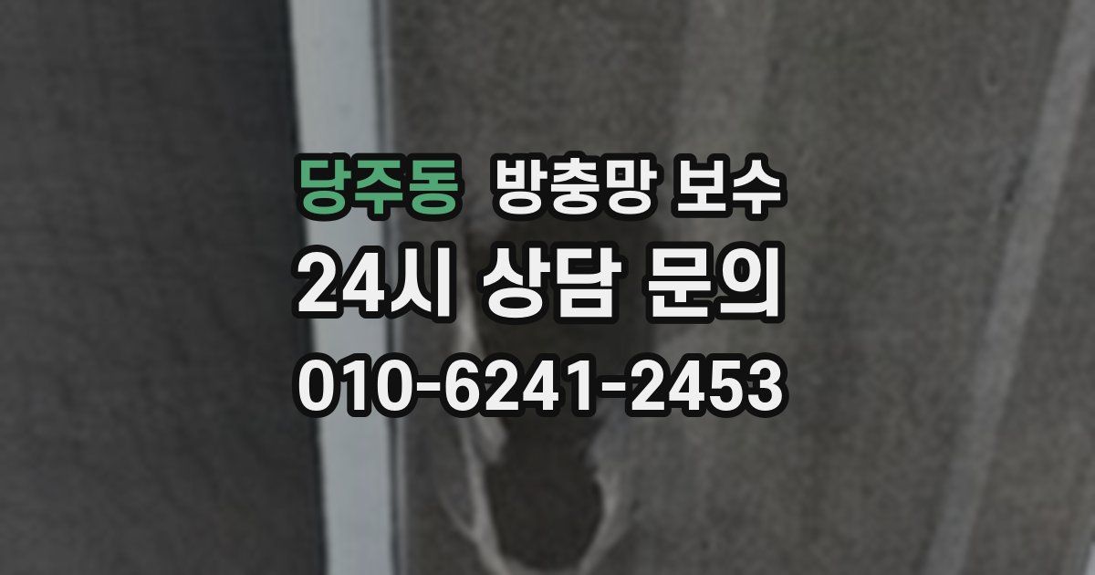 당주동 방충망 보수