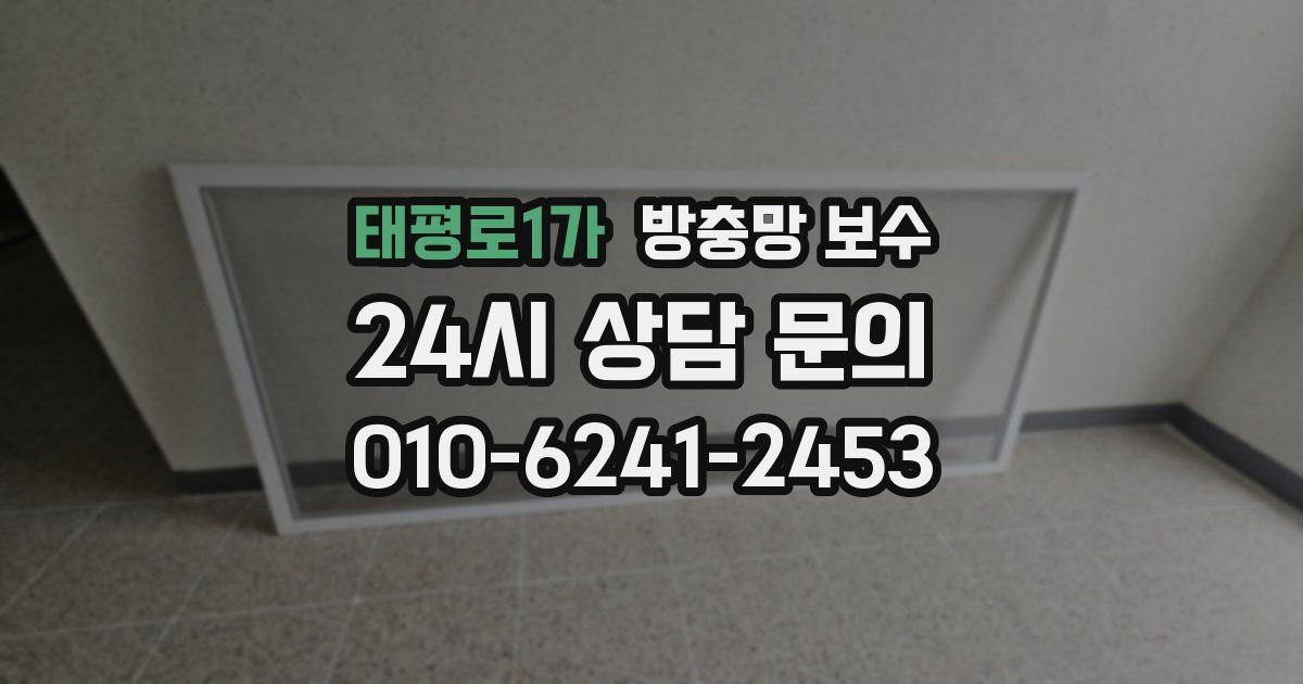 태평로1가 방충망 보수