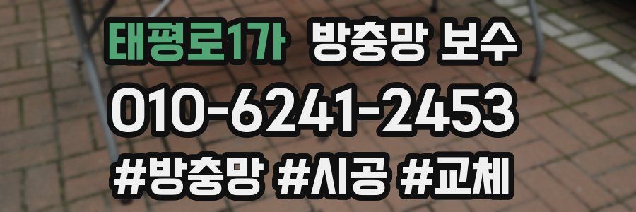 태평로1가 방충망 보수