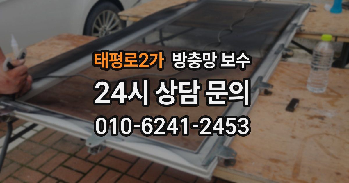 태평로2가 방충망 보수