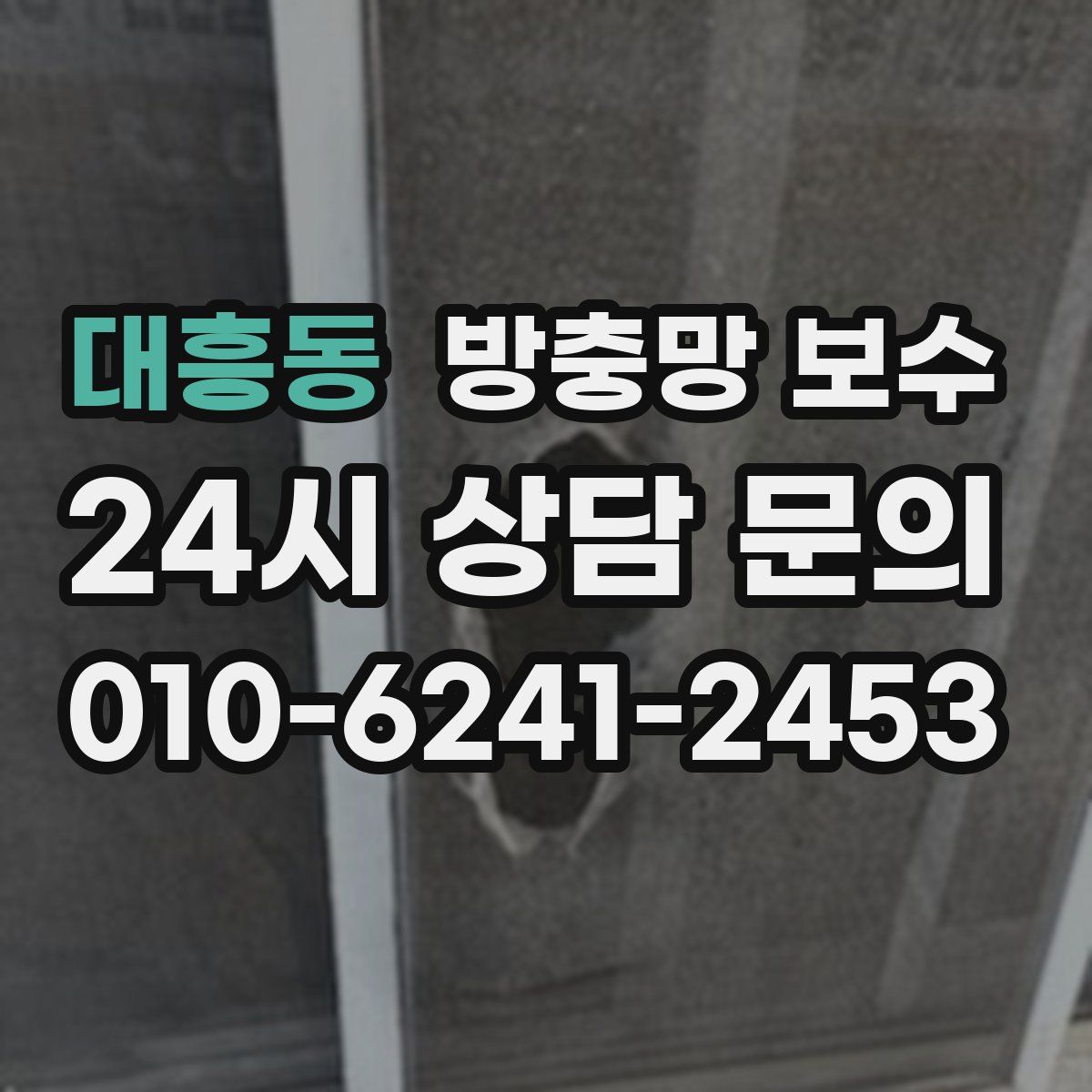 대흥동 방충망 보수