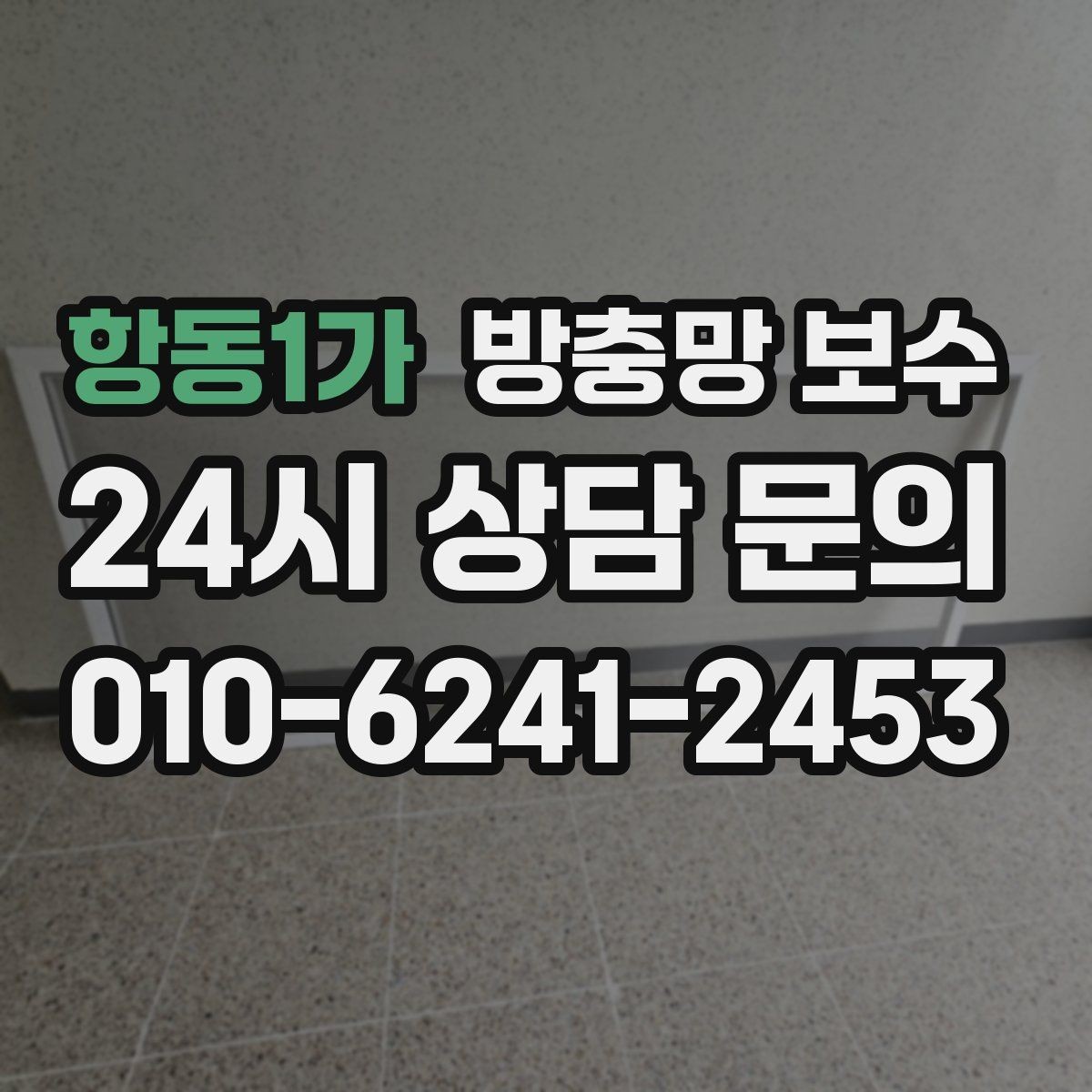 항동1가 방충망 보수 교체와 수리 중 무엇이 맞을까