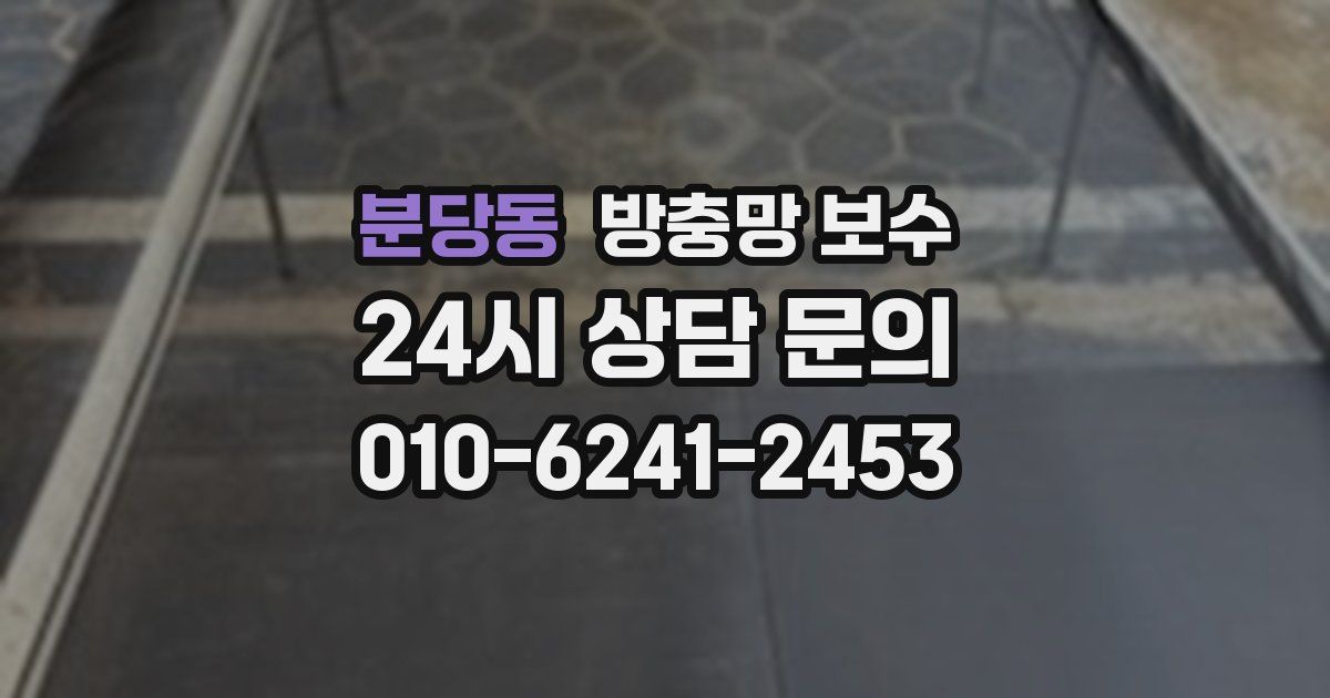 분당동 방충망 보수