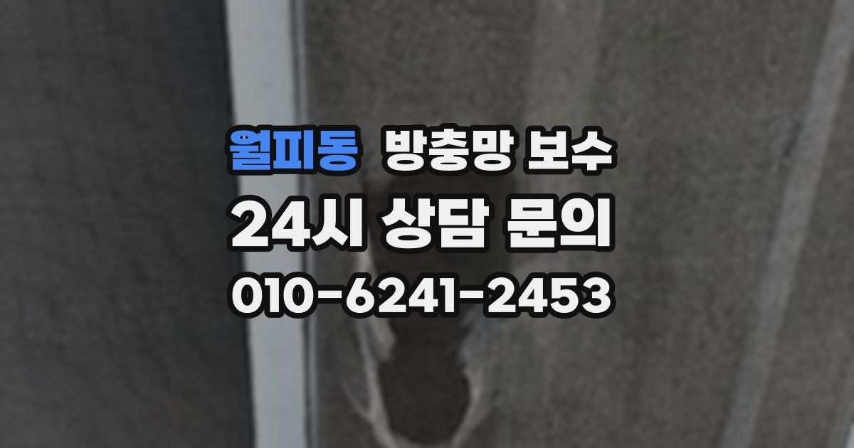 월피동 방충망 보수