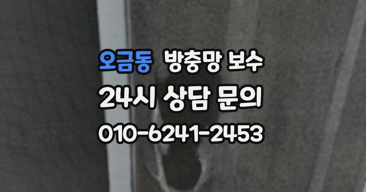 오금동 방충망 보수