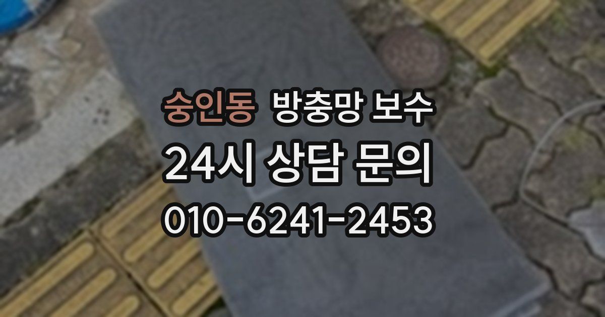 숭인동 방충망 보수