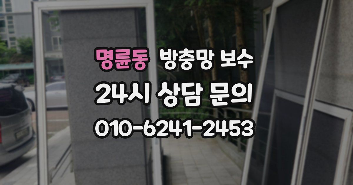 명륜동 방충망 보수