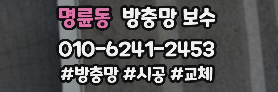 명륜동 방충망 보수