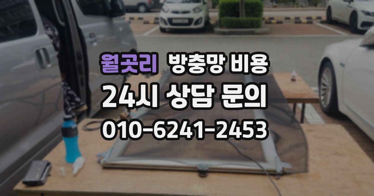 월곳리 방충망 비용