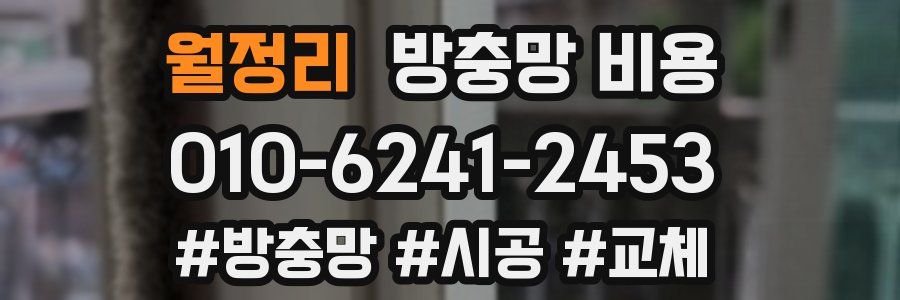 월정리 방충망 비용