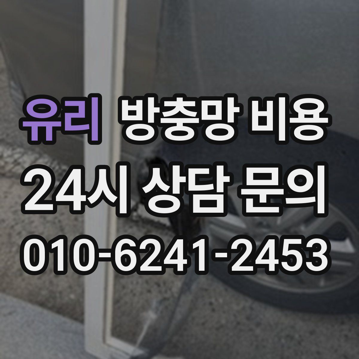 유리 방충망 비용