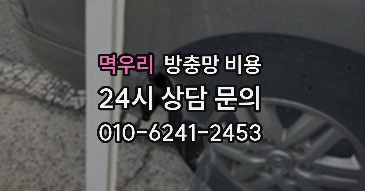 멱우리 방충망 비용