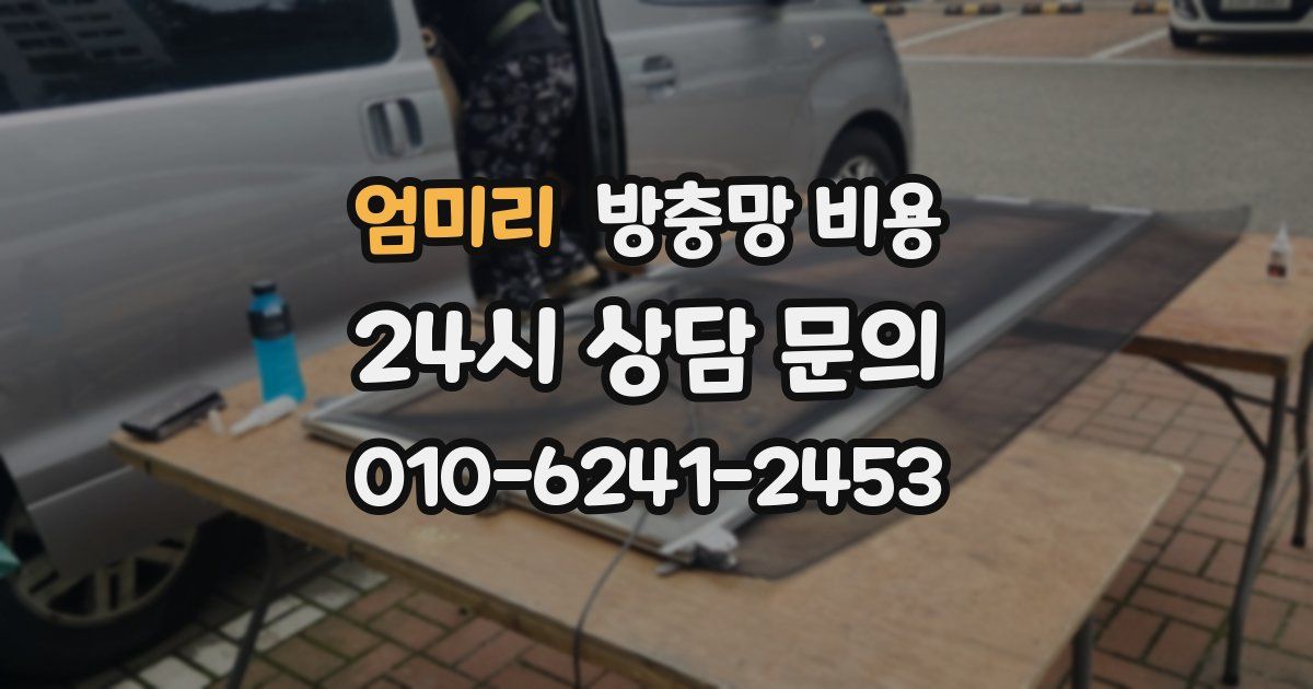 엄미리 방충망 비용