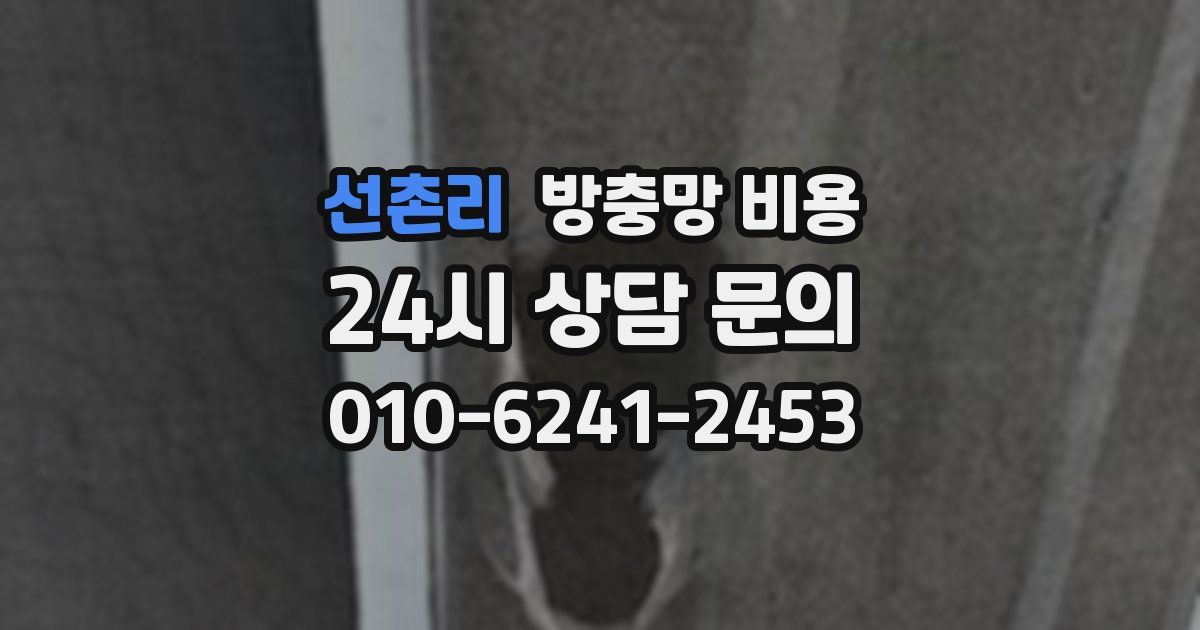 선촌리 방충망 비용