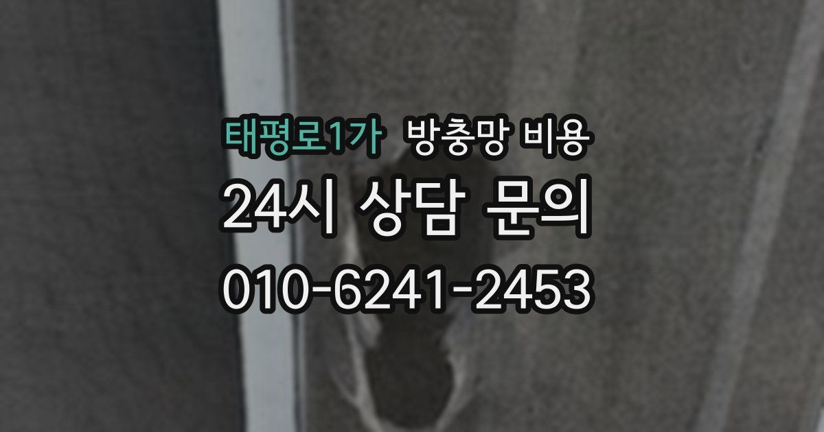 태평로1가 방충망 비용