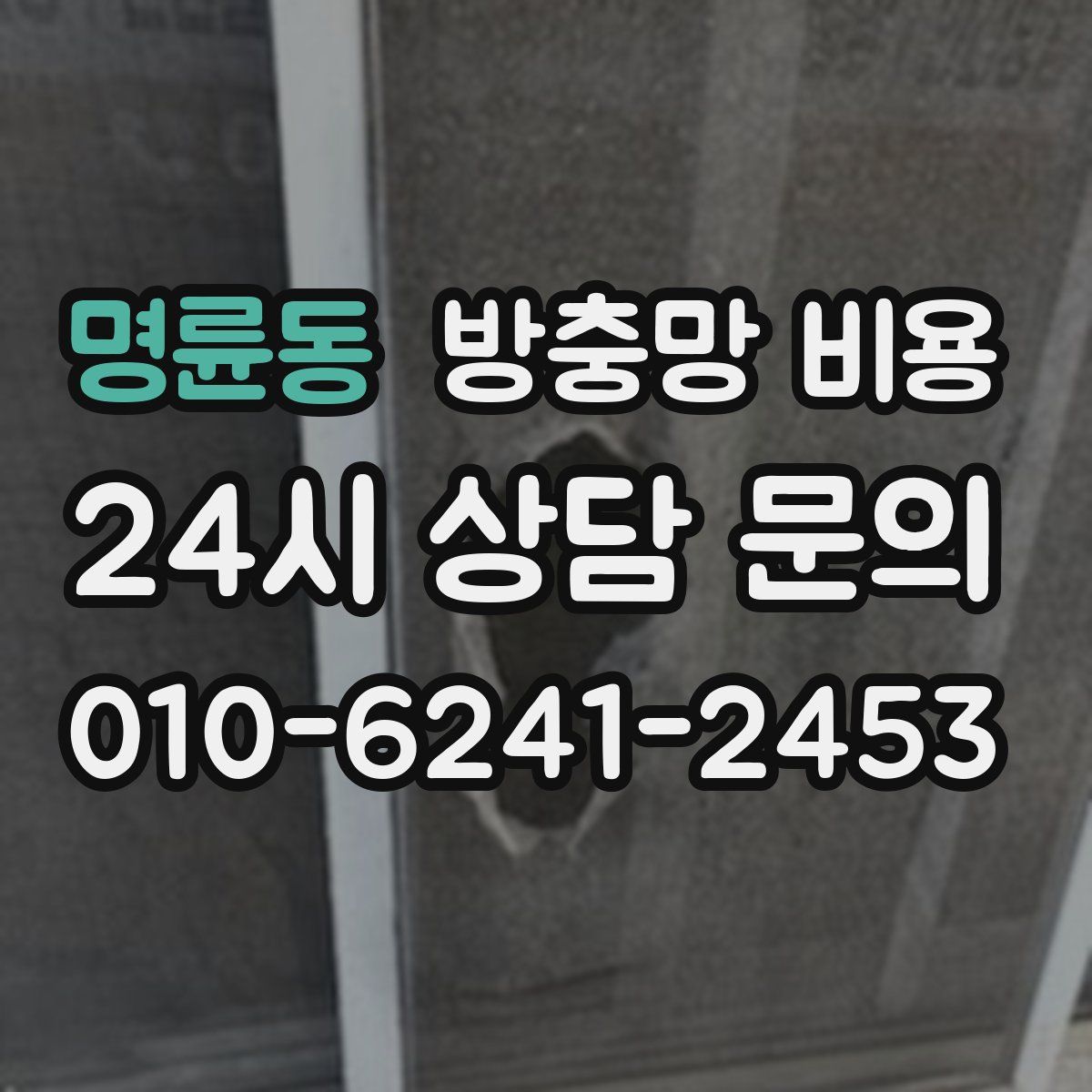 명륜동 방충망 비용