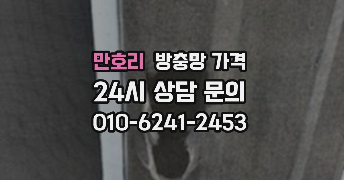 만호리 방충망 가격