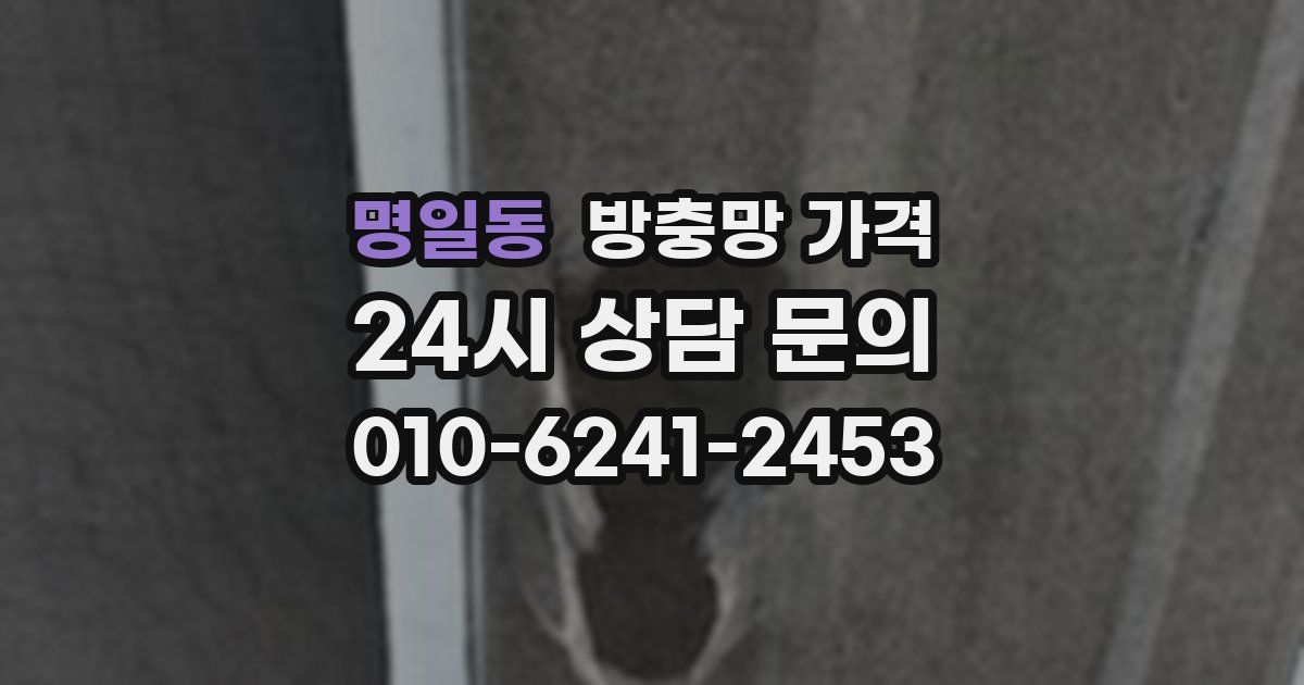 명일동 방충망 가격