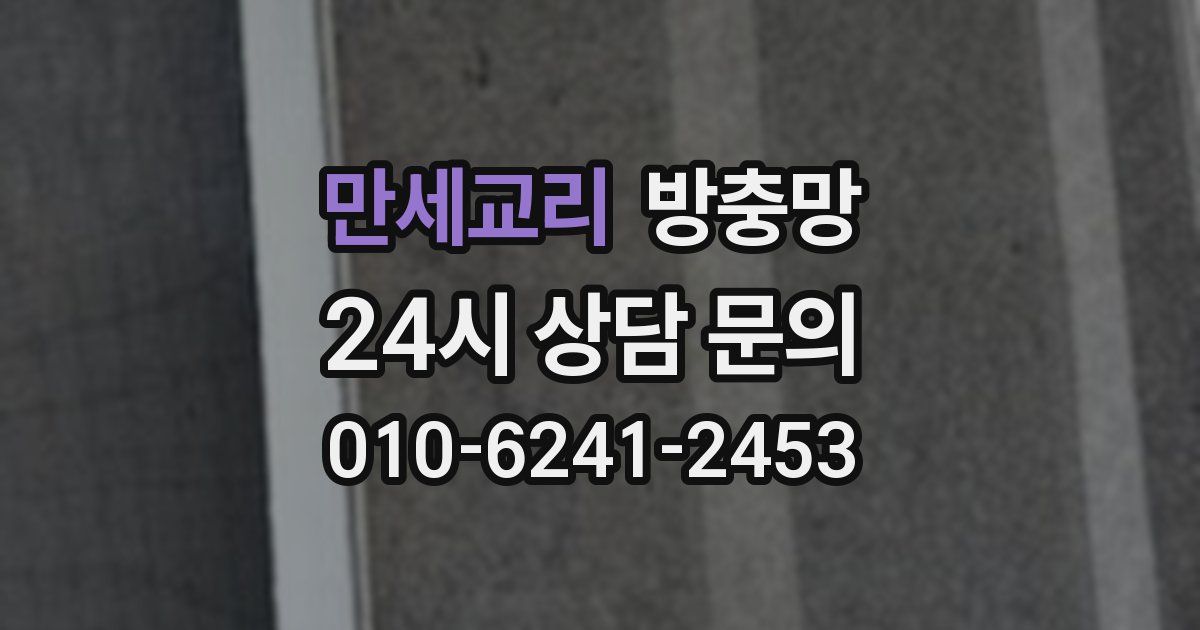 만세교리 방충망