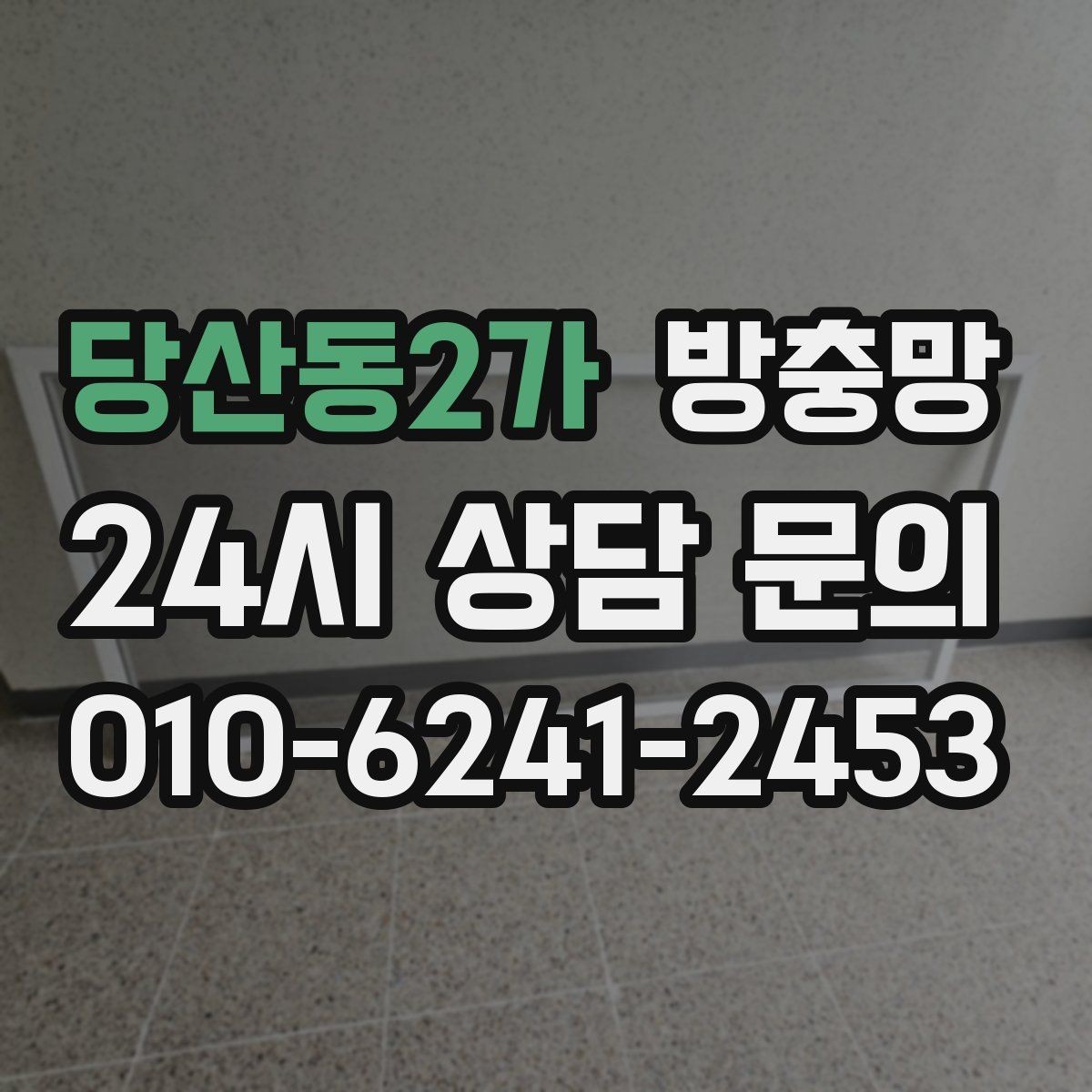 당산동2가 방충망 주방 창문에서 날벌레가 유입될 때