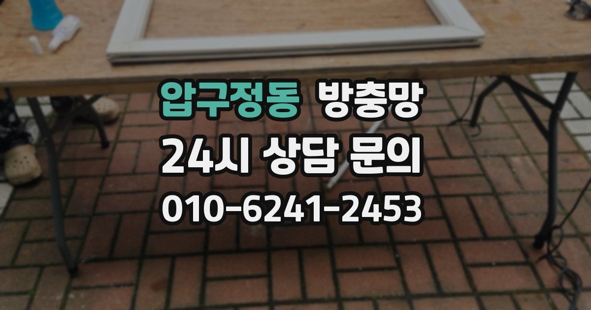 압구정동 방충망