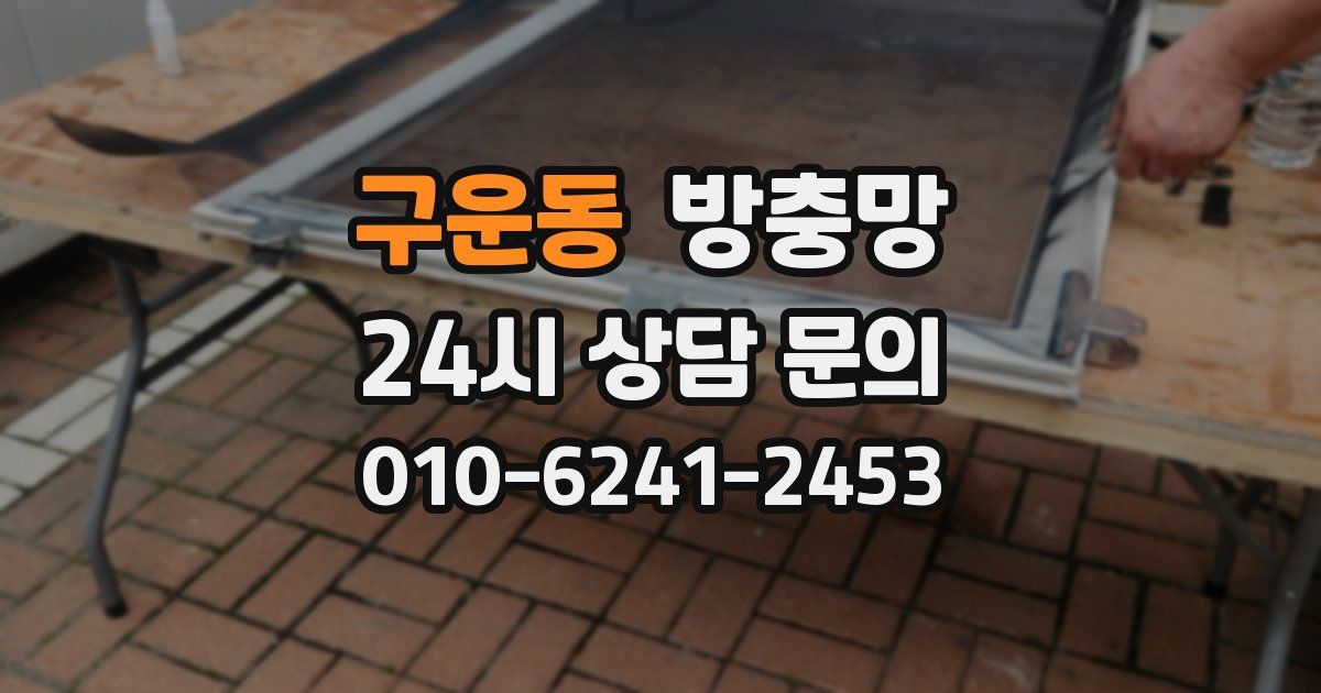 구운동 방충망