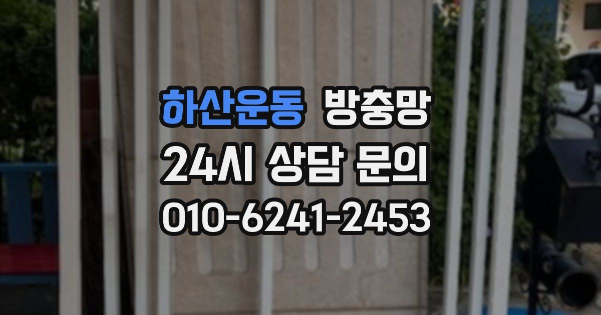 하산운동 방충망