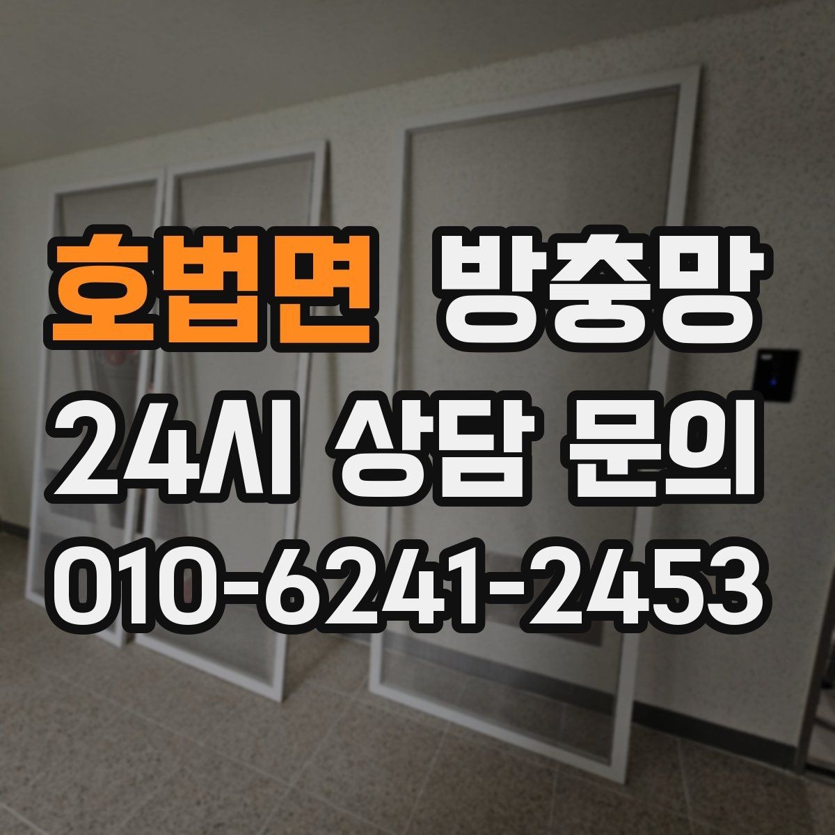 호법면 방충망 작은 구멍 하나가 유입 통로가 되는 이유