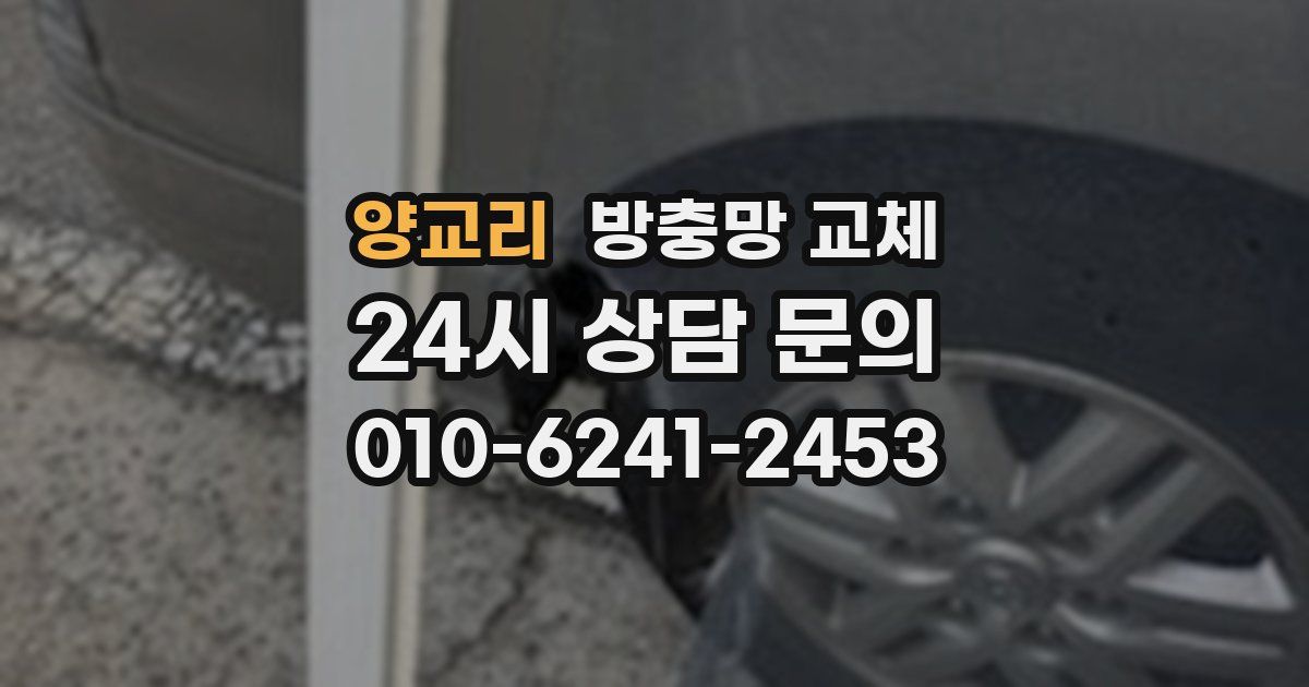 양교리 방충망 교체