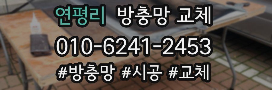 연평리 방충망 교체